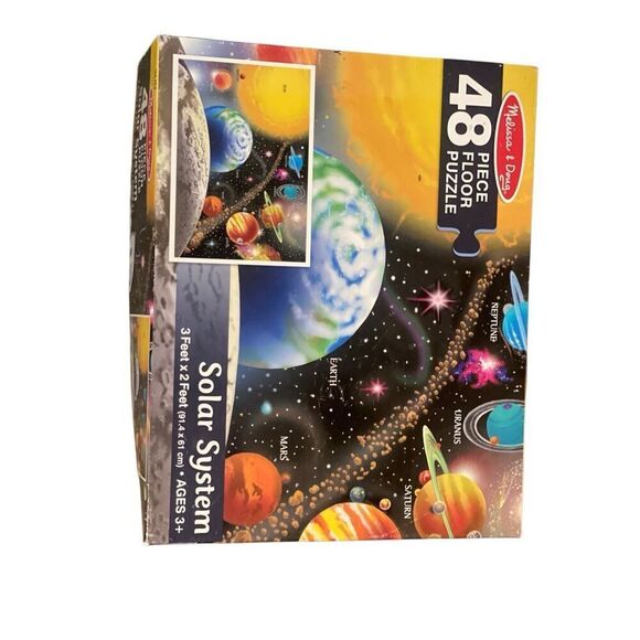 Melissa and Doug Solar System Floor Puzzle set of 2 - Picture 2 of 3